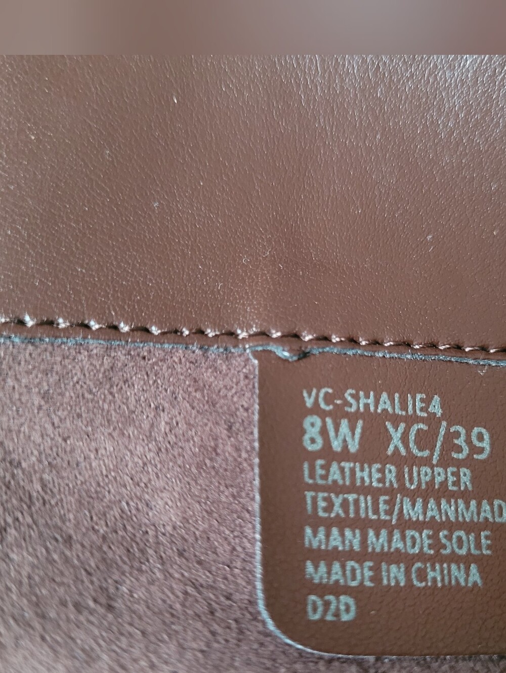 Vince Camuto Leather Shalie Over-The-Knee Boot Chocolate Fade 8W Wide Cuff - Picture 12 of 15